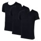 PACK DE 3 T-SHIRT NOIR MANCHES COURTES COL ROND - TOMMY HILFIGER