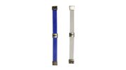 BRACELET REVERSIBLE EN CUIR BI COLOR BLEU/BLANC AC040 - ES COLLECTION