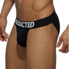 SLIP BIKINI NOIR TANGA AD466 - ADDICTED