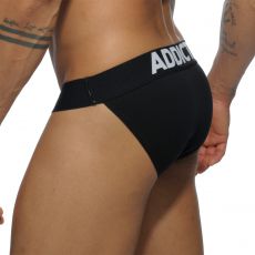 SLIP BIKINI NOIR TANGA AD466 - ADDICTED