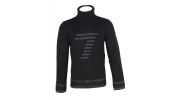 PULL OVER / SWEAT GRIS TENDANCE TRICOT NOIR - EA7