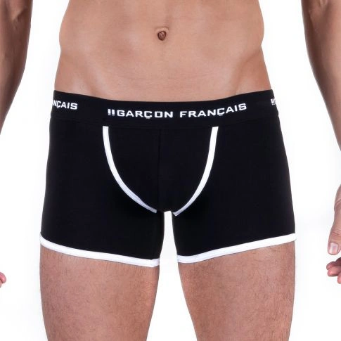 BOXER LONG COTON NOIR  - GARCON FRANCAIS