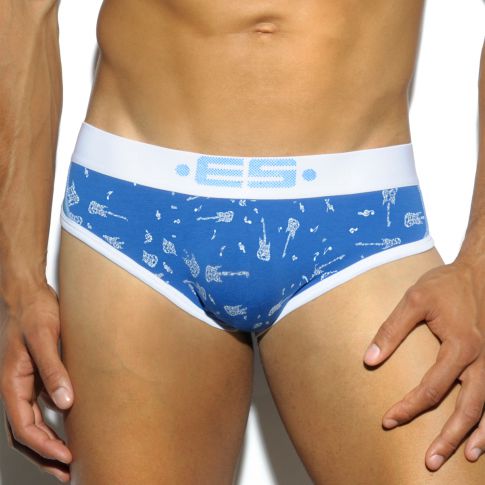 SLIP BLEU GUITAR PRINT  UN186 - ES COLLECTION