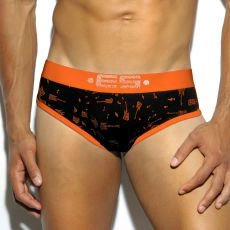 SLIP NOIR GUITAR PRINT  UN186 - ES COLLECTION