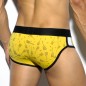 SLIP JAUNE GUITAR PRINT  UN186 - ES COLLECTION