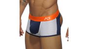 BOXER BOTTOMLESS NAVY CONTRAST MESH AD447 - ADDICTED