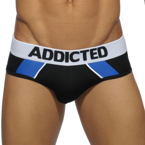 SLIP NOIR COMBI MESH - AD430  ADDICTED