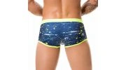 BOXER DE BAIN NAVY PAINT CEINTURE JAUNE FLUO 0348 - JOR