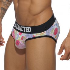 SLIP NOIR MICROFIBRE FLORAL DIGITAL  AD480 - ADDICTED