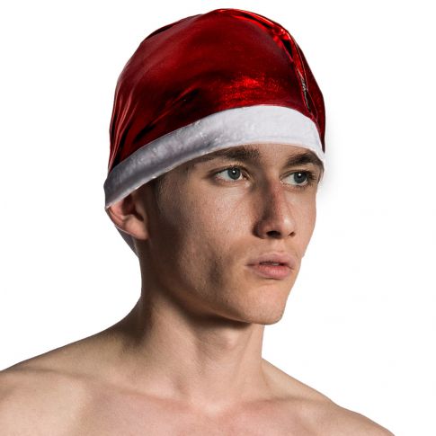 BONNET DE NOEL ROUGE PAILLETTE  SANTA CAP M651 - MANSTORE