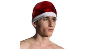 BONNET DE NOEL ROUGE PAILLETTE  SANTA CAP M651 - MANSTORE