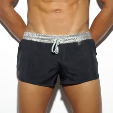 SHORT DE BAIN COURT NOIR SILVER ROCKY 1716 - ES COLLECTION