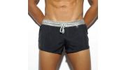 SHORT DE BAIN COURT NOIR SILVER ROCKY 1716 - ES COLLECTION