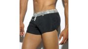 SHORT DE BAIN COURT NOIR SILVER ROCKY 1716 - ES COLLECTION