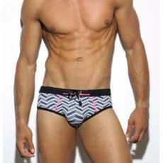SLIP DE BAIN SPIKE NOIR 1710 – ES COLLECTION