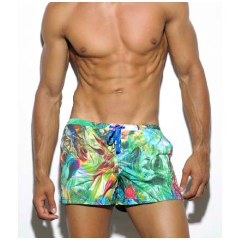 SHORT DE BAIN COURT PARROTS VERT 1708 - ES COLLECTION SHORT DE BAIN COURT PARROTS VERT 1708 - ES COLLECTION