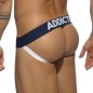 JOCK STRAP BLANC CONTRASTED MESH  AD498 - ADDICTED
