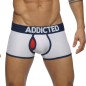 BOXER BLANC CONTRASTED MESH AD497 - ADDICTED BOXER BLANC CONTRASTED MESH AD497 - ADDICTED