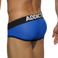 SLIP BLEU ROYAL CONTRASTED MESH  AD496 - ADDICTED