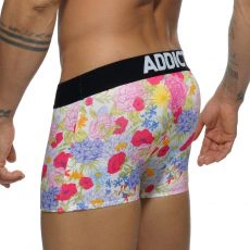 BOXER NOIR MICROFIBRE FLORAL DIGITAL  AD517 - ADDICTED