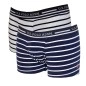 PACK 2 BOXERS BASICS MARINIERE NAVY ET BLANC USPA LOW RISE - US POLO