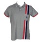 POLO GRIS BANDES TRICOLOR - US POLO ASSN