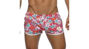 SHORT DE BAIN HAWAIIAN ROUGE  ADS115 - ADDICTED