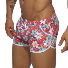 SHORT DE BAIN HAWAIIAN ROUGE  ADS115 - ADDICTED