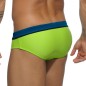 SLIP DE BAIN VERT SPORT DETAIL BINDING ADS109 - ADDICTED SLIP DE BAIN VERT SPORT DETAIL BINDING ADS109 - ADDICTED