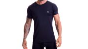 T-SHIRT NOIR BASIC COL ROND MICROFIBRE 0381 - JOR