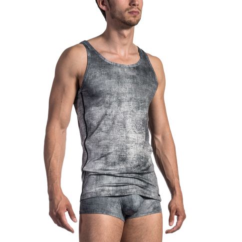 DEBARDEUR KAKI DECOLORE SPORTSHIRT RED1674 - OLAF BENZ