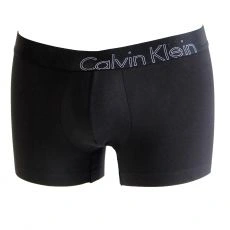 BOXER  NOIR AVEC LOGO CALVIN KLEIN FLOQUE SUR LA FESSE - CALVIN KLEIN