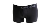 BOXER  NOIR AVEC LOGO CALVIN KLEIN FLOQUE SUR LA FESSE - CALVIN KLEIN