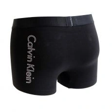 BOXER  NOIR AVEC LOGO CALVIN KLEIN FLOQUE SUR LA FESSE - CALVIN KLEIN