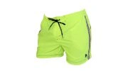 SHORT DE BAIN COURT AXEL JAUNE FLUO LOGO BANDES VERTICALES  - US POLO ASSN