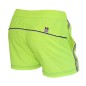 SHORT DE BAIN COURT AXEL JAUNE FLUO LOGO BANDES VERTICALES  - US POLO ASSN