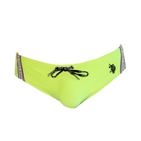 SLIP DE BAIN DIDIER JAUNE FLUO - US POLO ASSN