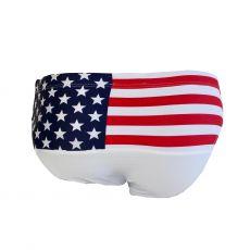 SLIP DE BAIN USA FLAG BLANC - US POLO ASSN