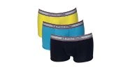 PACK DE 3 BOXERS BASICS JAUNE/TURQUOISE/NAVY TRICOLOR HIP - US POLO