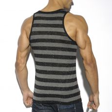 DEBARDEUR STRIPES NOIR  EN VISCOSE TS190 - ES COLLECTION