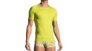 T SHIRT VERT ANIS COL V RED1702 - OLAF BENZ