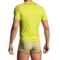 T SHIRT VERT ANIS COL V RED1702 - OLAF BENZ