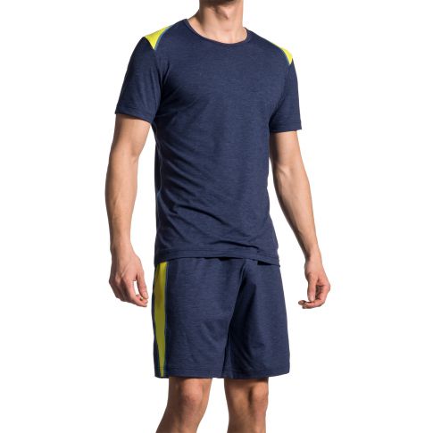 T-SHIRT DE SPORT NAVY RED1710 - OLAF BENZ