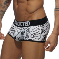 BOXER MICROFIBRE BLANC UFO AD565 - ADDICTED