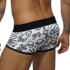 BOXER MICROFIBRE BLANC UFO AD565 - ADDICTED