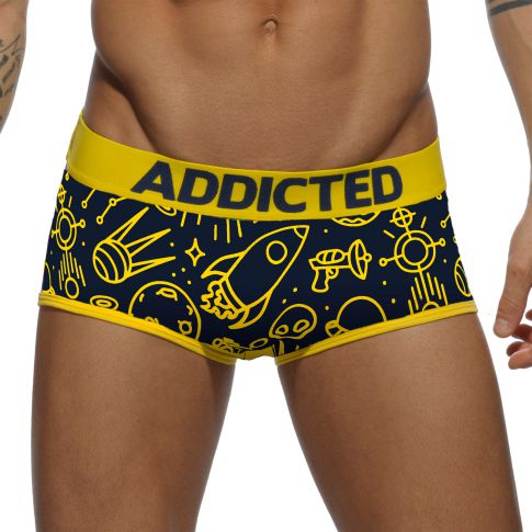 BOXER MICROFIBRE NAVY UFO AD565 - ADDICTED