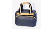 SAC  REPORTER OXFORD EN TOILE ENDUITE BLEUE - CHABRAND