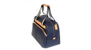 SAC  REPORTER OXFORD EN TOILE ENDUITE BLEUE - CHABRAND