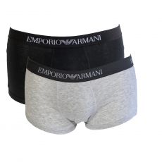 PACK DE 2 BOXERS SHORTY CLASSIC NOIR/GRIS  - ARMANI