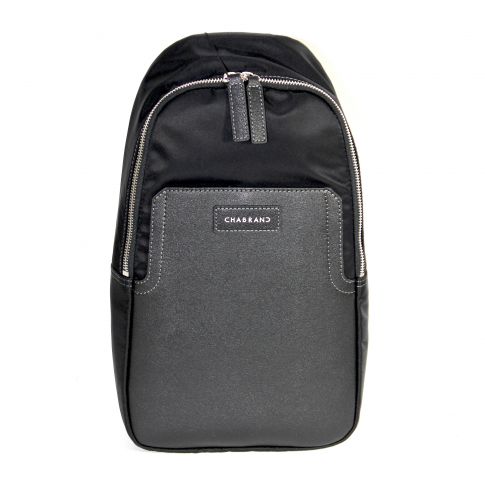 SAC BODY BAG  CHELSEA NYLON ET CUIR NOIR - CHABRAND